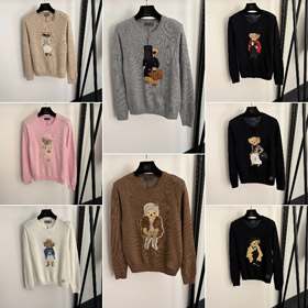 New Polo Ralph Lauren sweater with embroidered bear patch-5392  